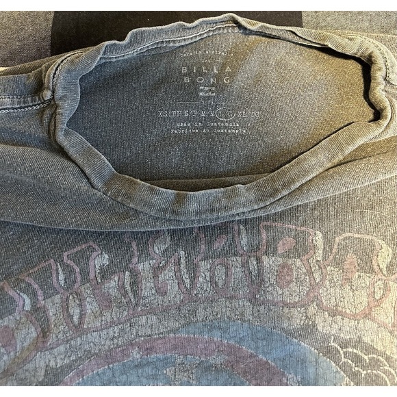 Billabong Women's Oversized Boxy Graphic Tee T-shirt Size L Dark Gray Surf - Picture 4 of 6